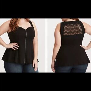 Torrid zipper top
